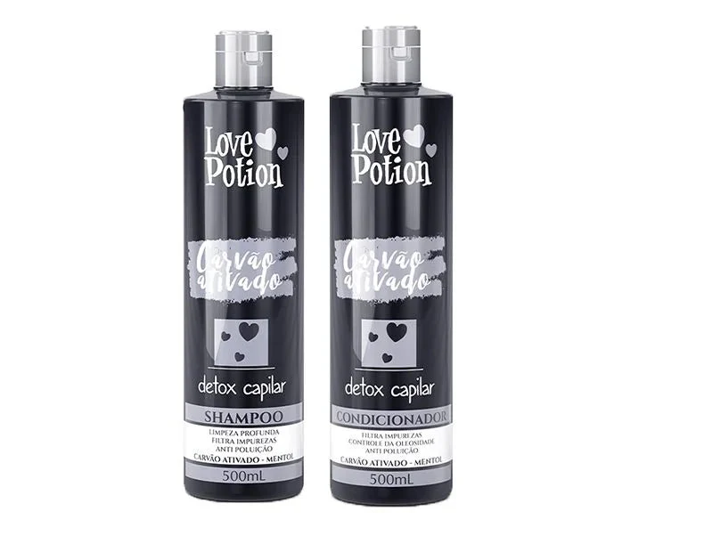 Love Potion Activated Charcoal Home Care Kit 2x 500ml / 2x 16.9 fl oz