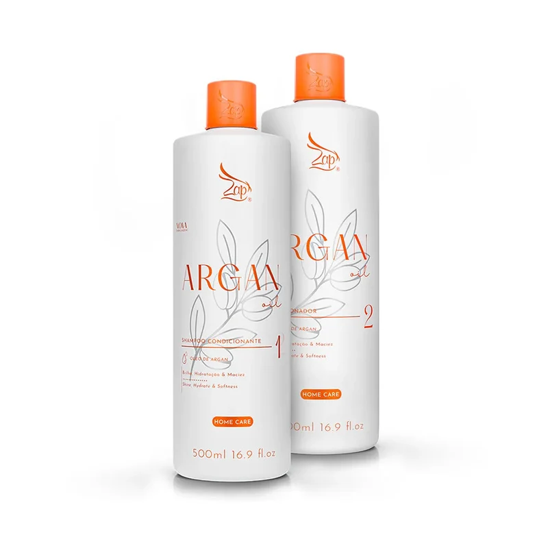 Zap Cosmetics Argan Home Care Kit 2x 500ml / 2x 16.9 fl oz