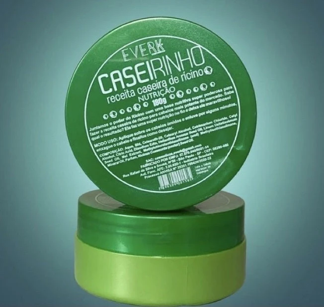 Caseirinho de Ricino Castor Oil Hair Nutrition Treatment 150g - Everk