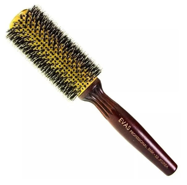 Professional Combing Natural Boar / Nylon Bristles Hair Styling Brush BMX 32 S - Evas