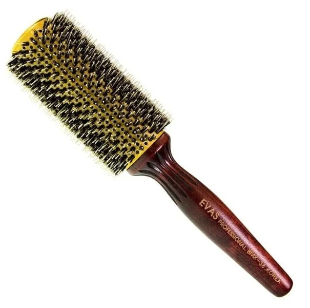 Professional Combing Natural Boar / Nylon Bristles Hair Styling Brush BMX 38 S - Evas