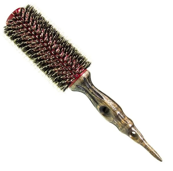 Professional Wooden Combing Natural Boar / Nylon Bristles Hair Brush W 0314 S - Evas