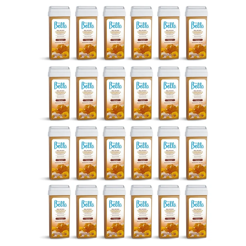 Depil Bella Roll on Chamomile and Calendula Wax Hair Removal Cartridges 3.52 Oz (120 Units )
