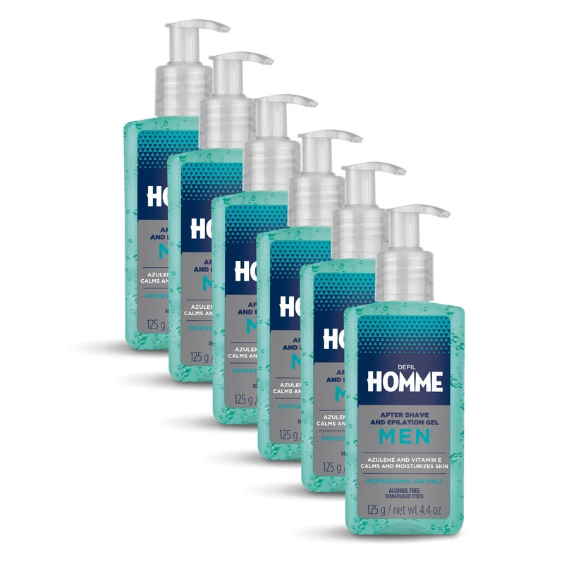 Depil Homme by Depil Bella After Shave and Waxing Body Gel 125g (6 Units )