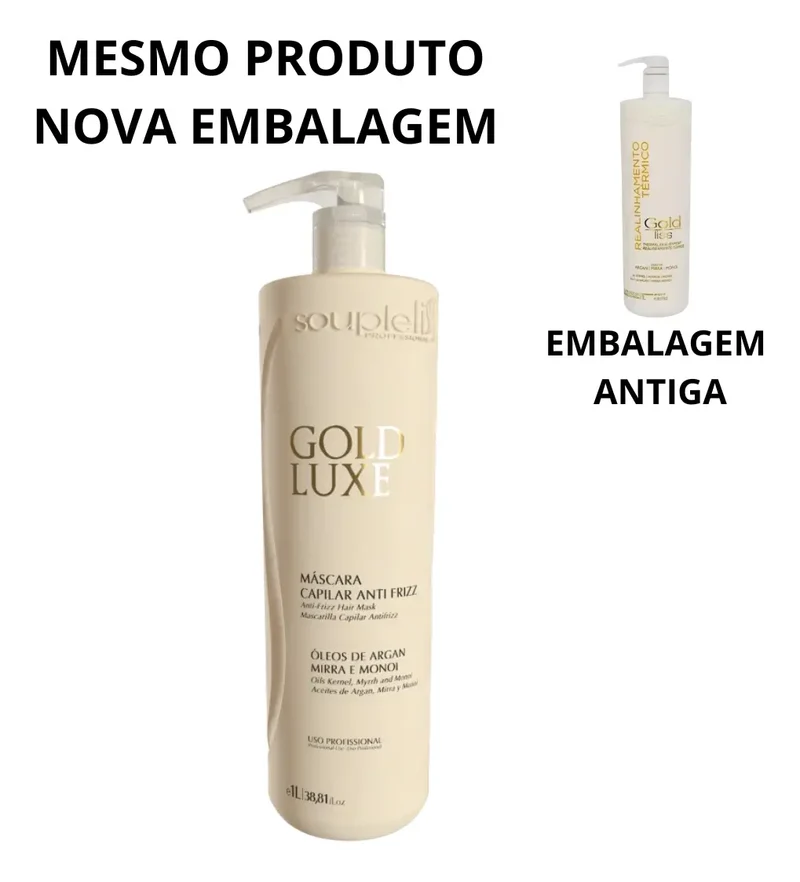 Gold Free Realignment Hair Restructuring Straightening Treatment 1L - Souple Liss