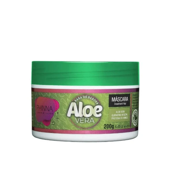 Baba de Babosa Aloe Vera Web Effect Hair Growth Softness Treatment Mask 200g - Phinna