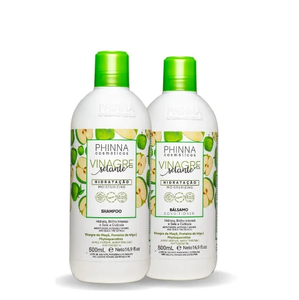 Apple Vinegar Sealant Amino Acids Coconut Hair Strengthening pH Control Kit 2x500ml - Phinna