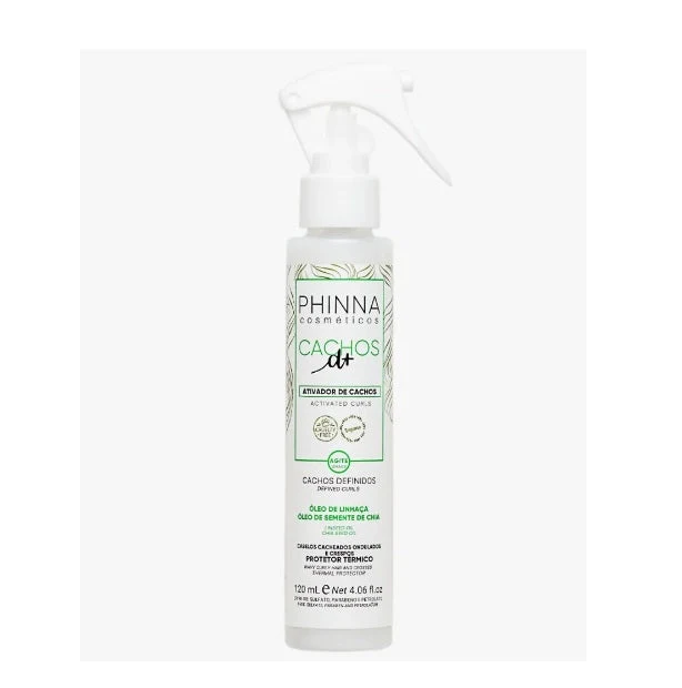 Cachos D+ Curly Hair Maintenance Shine Softness Hydration Curls Activator 120ml - Phinna