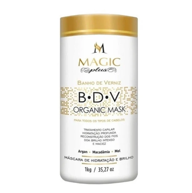 BDV Organic Varnish Bath Deep Hair Mask Straightening Volume Reducer 1kg - Magic Plus