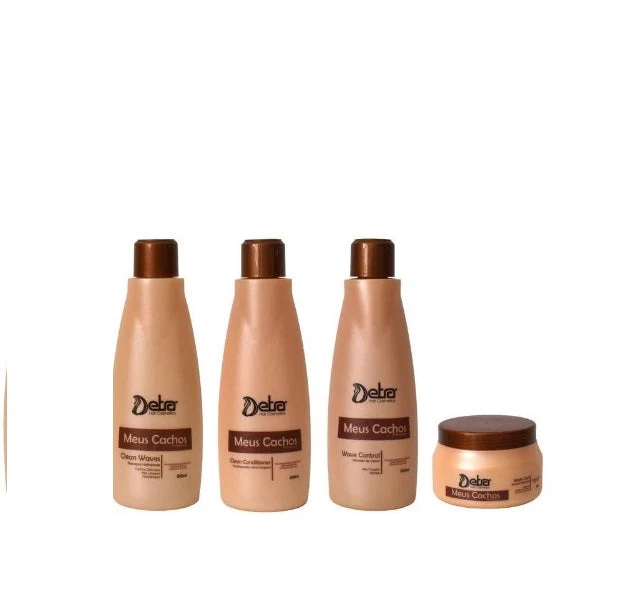 Meus Cachos Curls Curly Hair Treatment Avocado Home Care Kit 4 Itens - Detra Hair