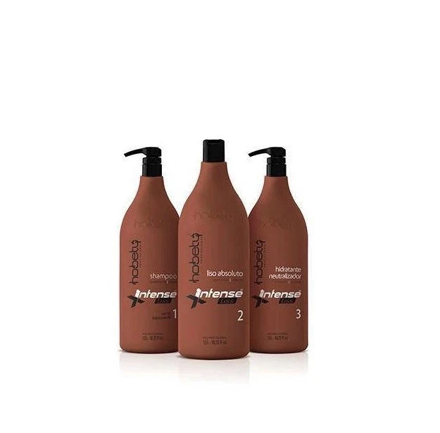 X Intense Moisturizing Progressive Brush Keratin Smoothing Hair Straightening Kit 3x1.5L - Hobety