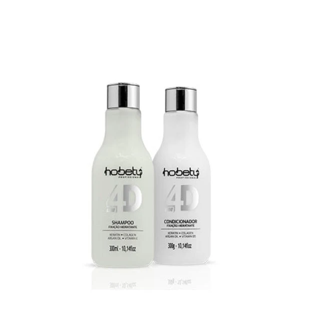 4D Dry Hair Hydration Nutrition Home Care Wires Treatment Kit 2x300ml - Hobety