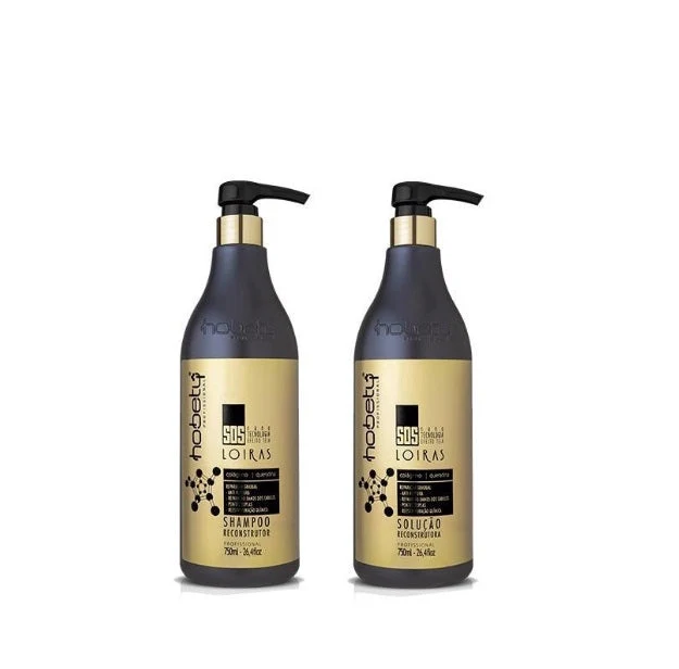 SOS Blonde Reconstructive Strenghtening Bleached Colored Hair Treatment Kit 2x1 - Hobety