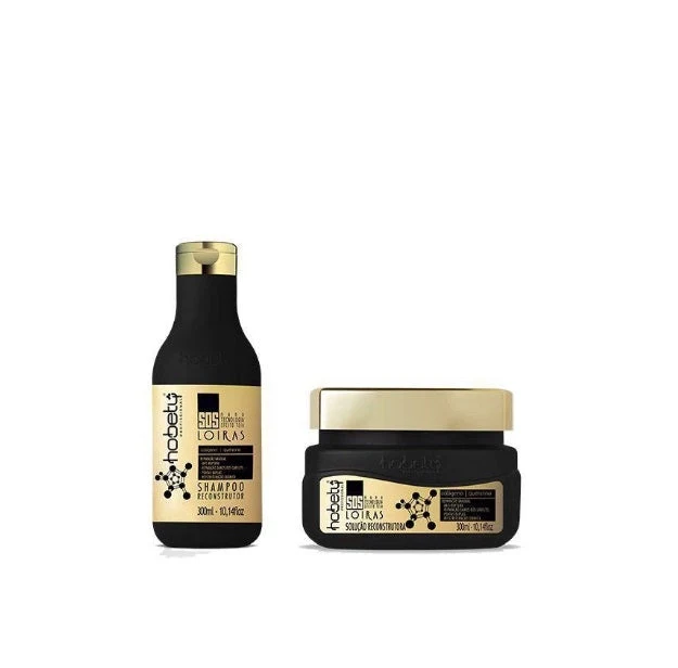SOS Blonde Reconstructive Strenghtening Bleached Colored Hair Treatment Kit 2x300 - Hobety