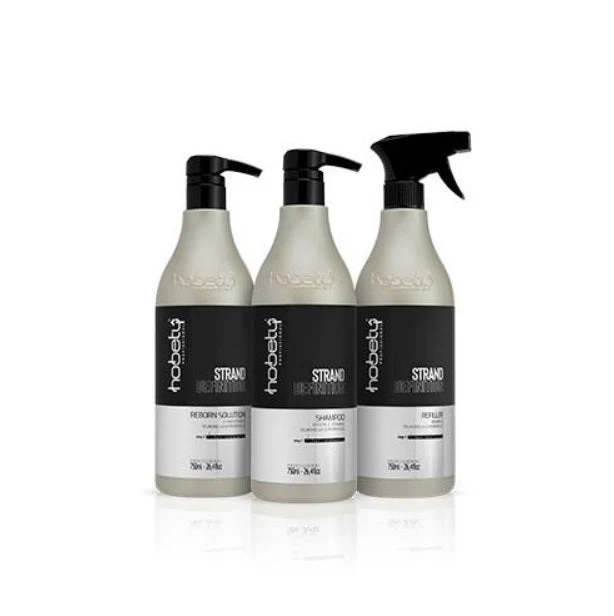 Strand Definition Damaged Hair Oiliness Control Shine Treatment Kit 3x750ml - Hobety