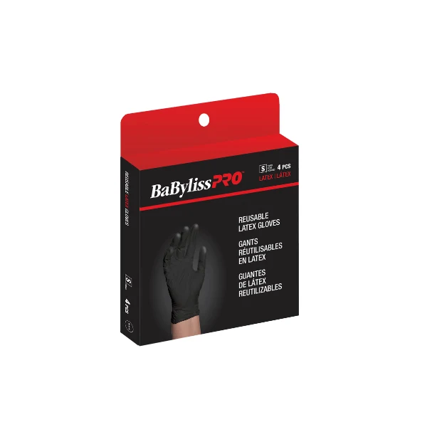 Gants en latex noirs réutilisable (4)
