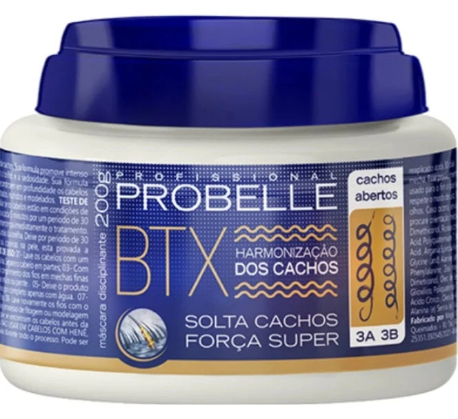 Solta Cachos Deep Hair Mask Force Super Curl Harmonizer Hair Straightening 200g - Probelle
