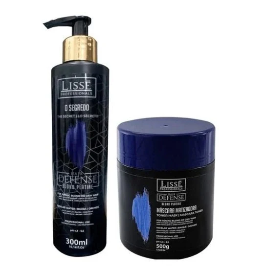 Blond Defense Platinum Hair Color Maintenance Treatment Kit 2 Itens - Lissé