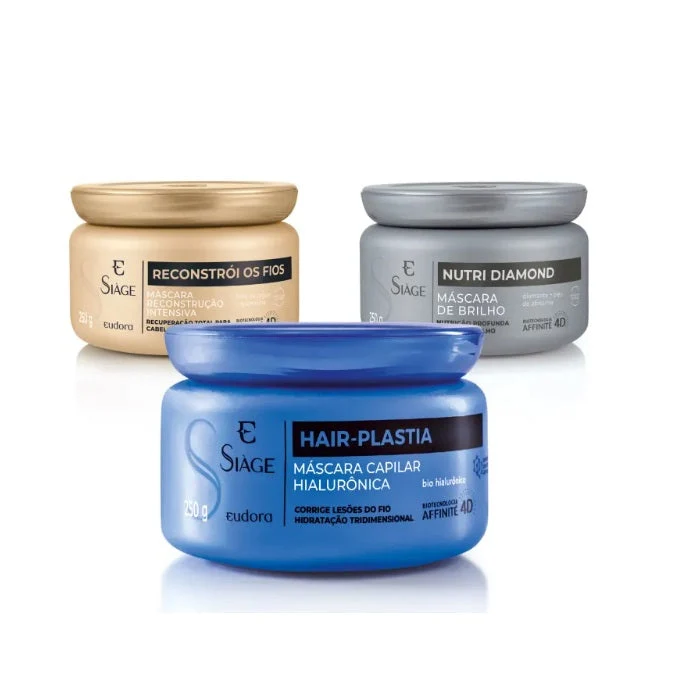 Hair Schedule Home Care Reconstruction Vegan Treatment Kit 3x250 - Eudora
