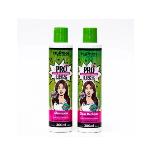 Progressive Brush Hair Straightening Volume Reducer Proliss Kit 2x300 - My Phios