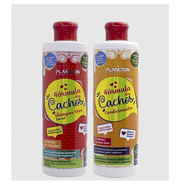 Fórmula dos Cachos Curls Treatment Curly Hair Kit 2x500 - Plancton Professional