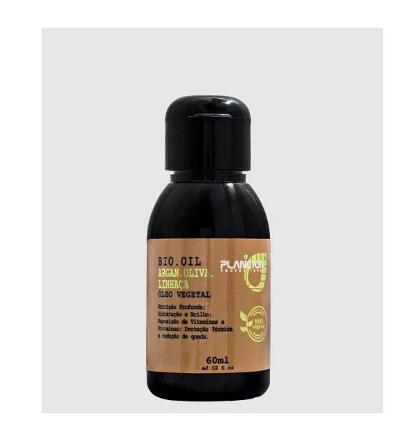 Linseed Argan Olive Bio Oil Vegetable Moisturizing 60ml - Plancton Professional