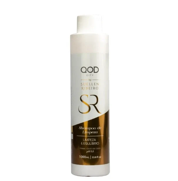 City Detox Shampoo by Suellen Ribeiro Oily Hair Cleaning Treatment 1L - QOD