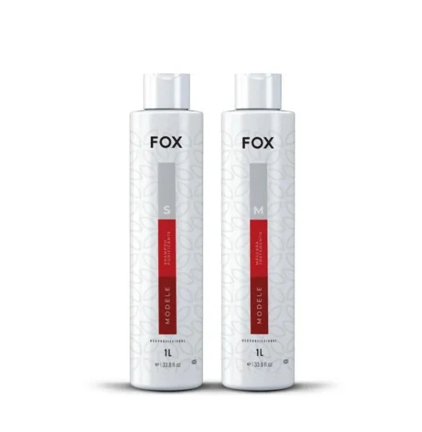 Modele Progressive Brush Hair Straightening Brazilian Blowout Kit 2x1L - Fox