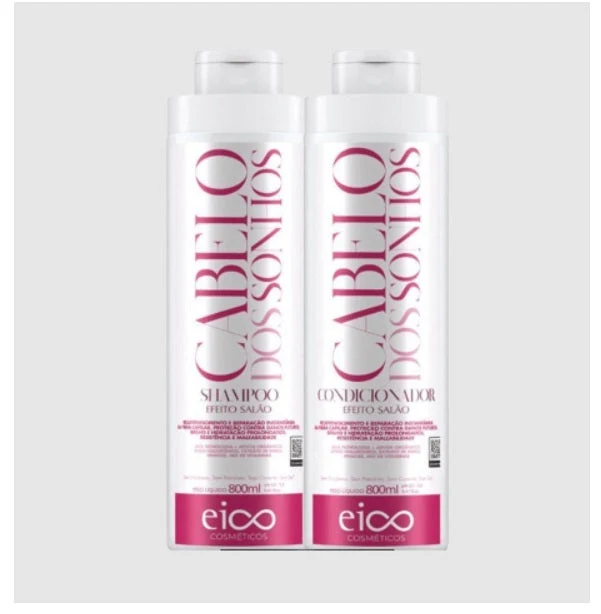 Cabelo dos Sonhos Home Care Salon Effect Hair Treatment Kit 2x800ml - Eico