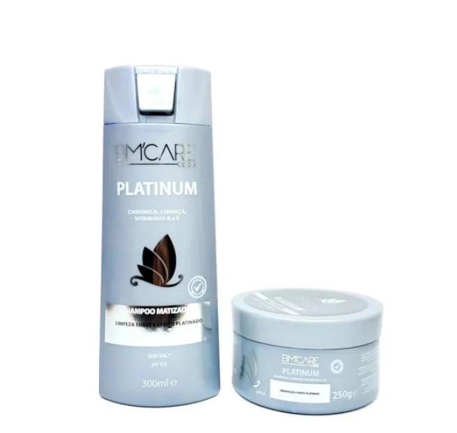 Platinum Tinting Blond Hair Treatment Color Maintenance Kit 2 Itens - Barrominas