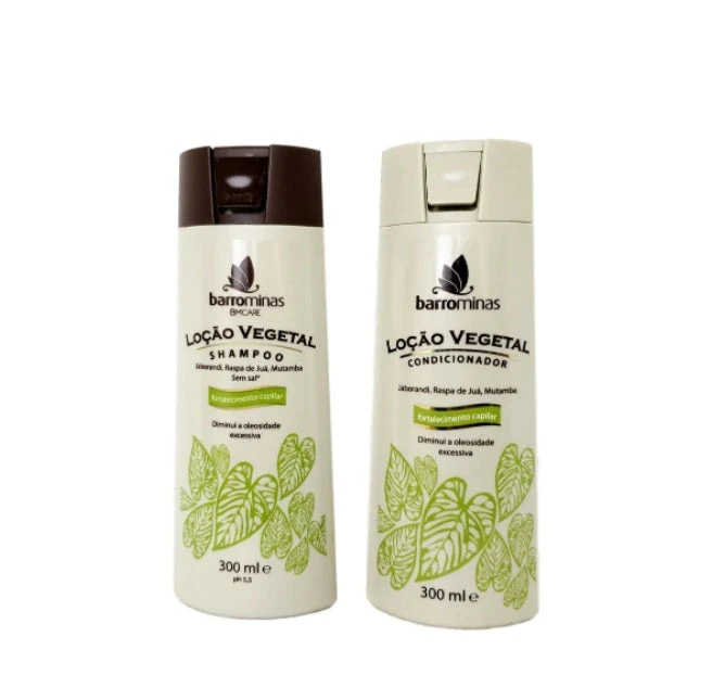 Vegetable Lotion Oiliness Control Moisturizing Hair Treatment Kit 2x300 - Barrominas