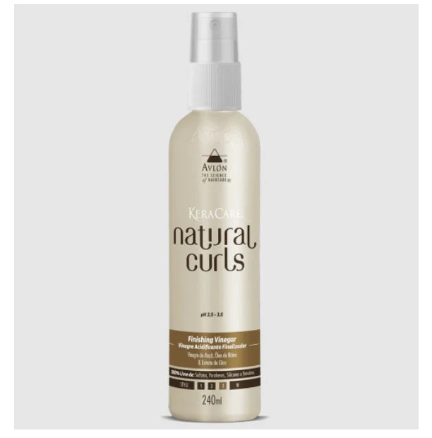 KeraCare Natural Curls Finishing Vinegar Curly Hair Treatment 240ml - Avlon