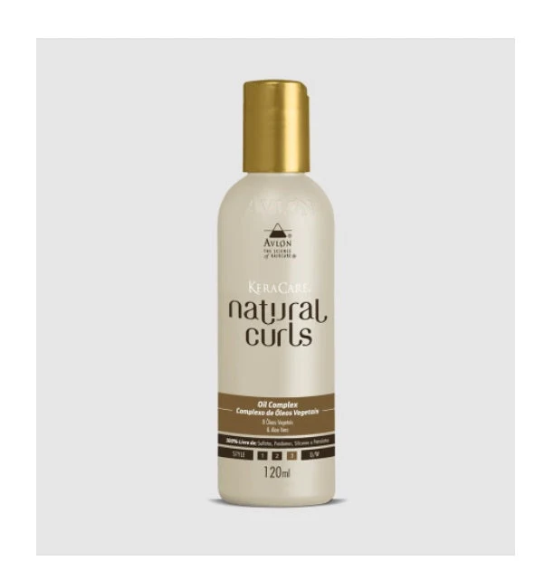KeraCare Natural Curls Oil Complex Curly Hair Nourishing Treatment 120ml - Avlon
