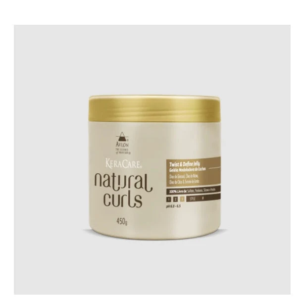 Keracare Natural Curls Twist & Define Jelly Curly Hair Treatment 450g - Avlon
