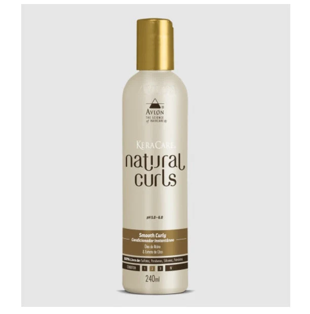 Keracare Natural Curls Smooth Curly Conditioner Hair Treatment 240ml - Avlon