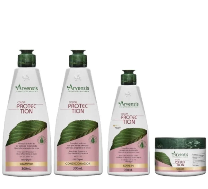 Color Protection Hair Maintenance Vegan Nutrition Treatment Kit 4 Itens - Arvensis