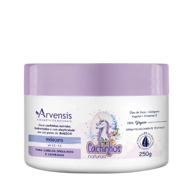 Cachinhos Natural Wavy Hair Waves Definition Vegan Mask 250g - Arvensis
