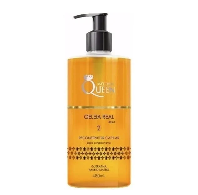Queen Geleia Real Royal Jelly Keratin Hair Strength Moisturizing 480ml - Aneethun