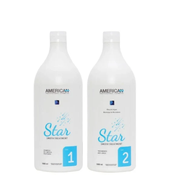 Star Smooth Treatment Volume Reducer Hair Anti Frizz Kit 2x1L - American Desire