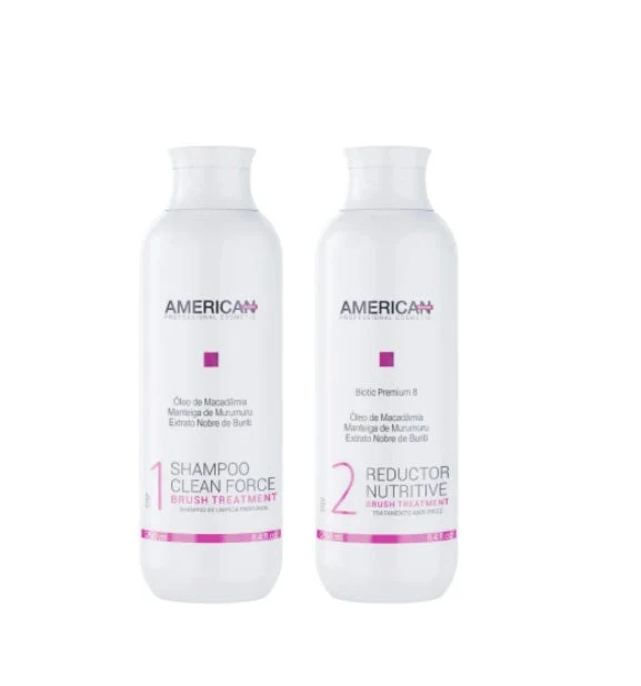 Fusion Progressive Brush Formol Free Straightening Kit 2x250ml - American Desire