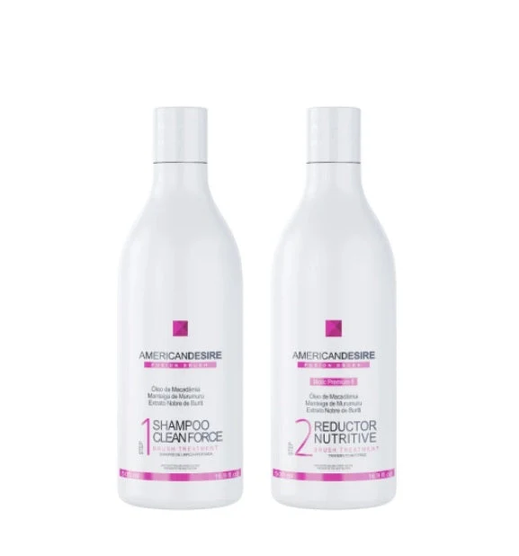 Fusion Progressive Brush Formol Free Straightening Kit 2x500ml - American Desire