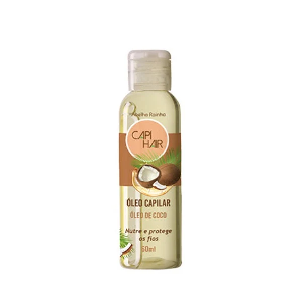 Coconut Almond Amendoa Moisturizing Protection Hair Oil 60ml - Abelha Rainha