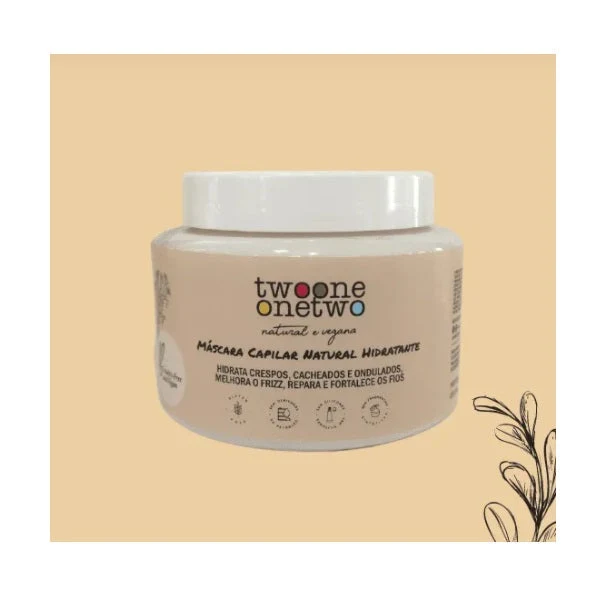 Moisturizing Daily Care Argan Rícino Hydration Vegan Mask 200g - Twoone Onetwo