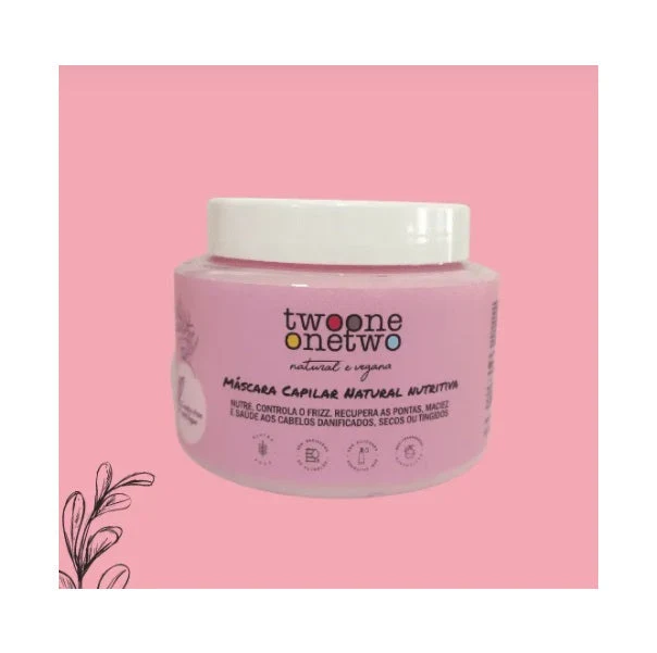 Nourishing Instant Repair Coconut Jojoba Vegan Hair Mask 200g - Twoone Onetwo