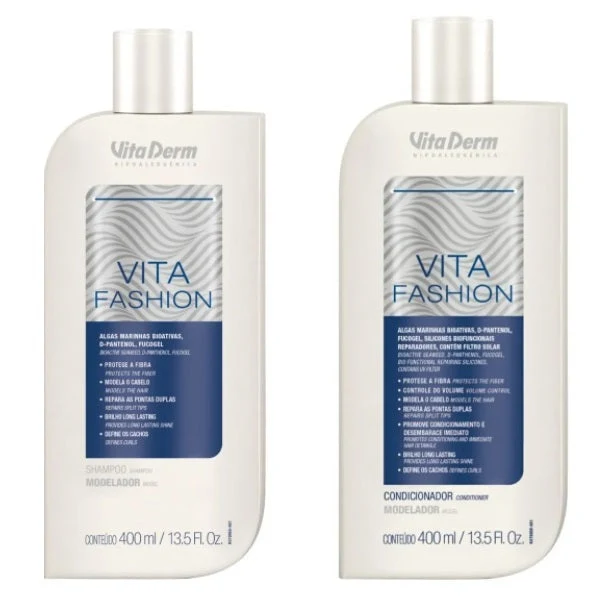 Vita Fashion Protection Repair Shine Curly Hair Treatment Kit 2x400ml - Vita Derm
