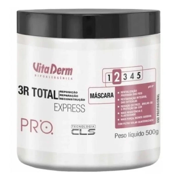 3R Total Express Pro Repair Replenisher Reconstruction Mask 500g - Vita Derm