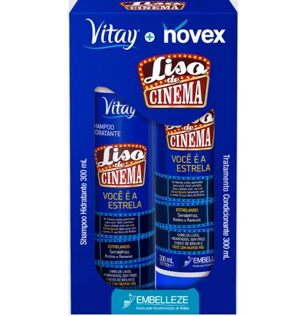 Vitay Noveux Liso de Cinema Smooth Biotin Panthenol Hair Kit 2x300ml - Embelleze