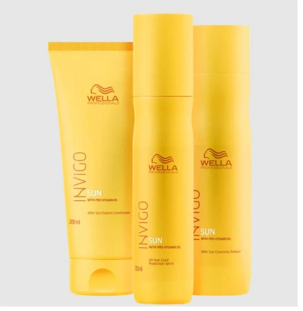 Invigo Sun Post Beach Sun Beach Pool Protection Hair Treatment Kit 3 Itens - Wella