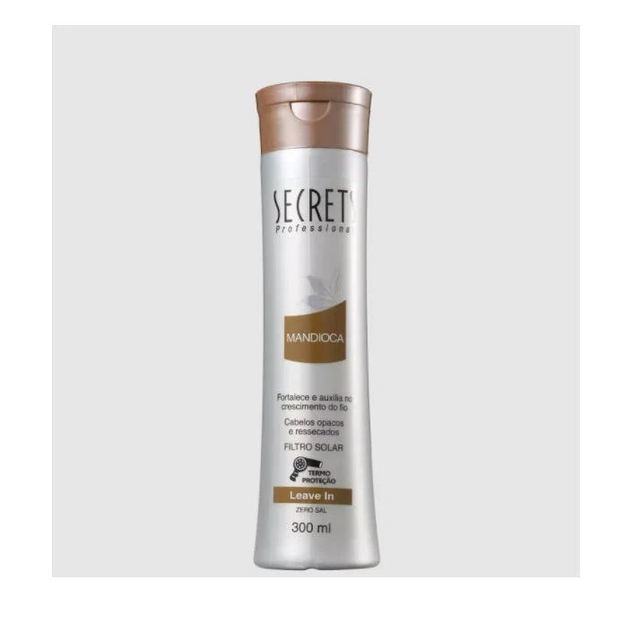 Cassava Mandioca Moisturizing Shine Softness Treatment Leave-in 300ml - Secrets