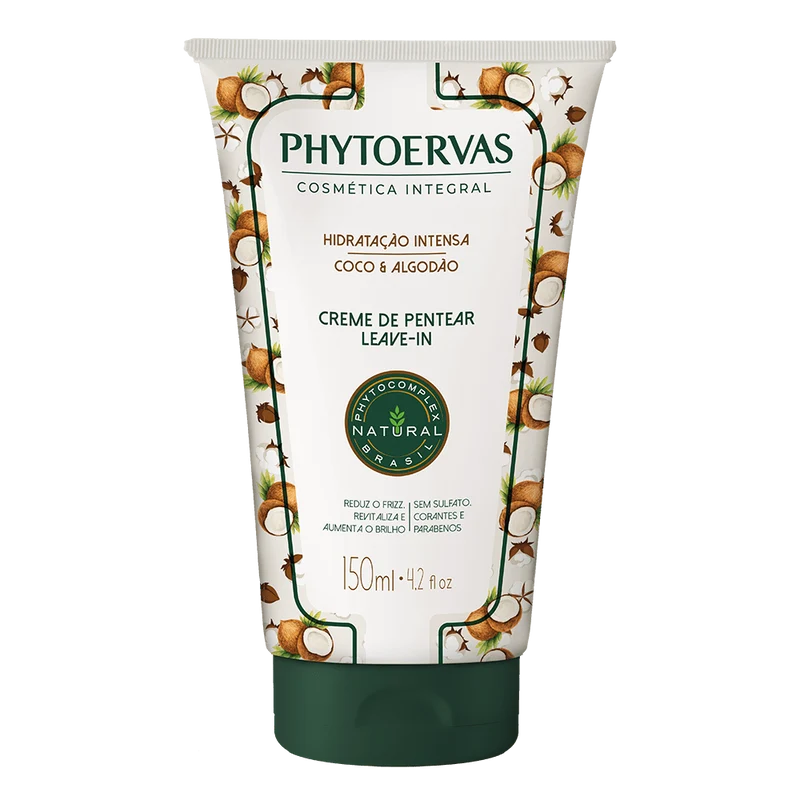 Phytoervas Cream of Combing Intense Hydration Coconut and Cotton 150ml
